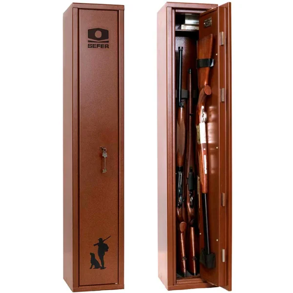 ARMERO DE SEGURIDAD SF-104 5 ARMAS LARGAS CON ESTANTE